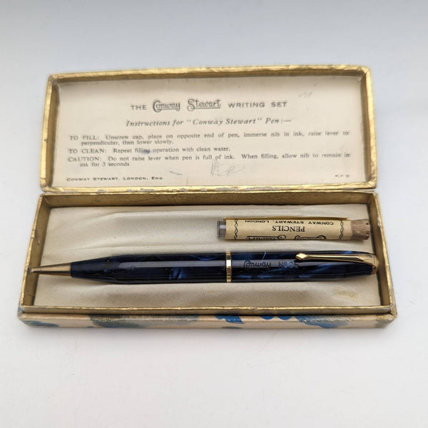 British Vintage Conway Stewart Propulsion Pencil with Refill Case